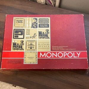 1961 Monopoly Parker Brothers Vintage Board Game- metal charms- unique cover